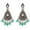 Light Green, variant on Indian Oxidized Jewellery Boho Vintage Tribal Crystal Tear Drop Dangle Statement Earrings for Women