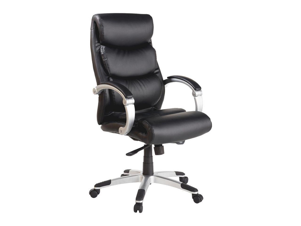 Lorell Exec High-Back Chair Leather Flex Arms 27"x30"x46-1/2" BK 60620 - image 4 of 19