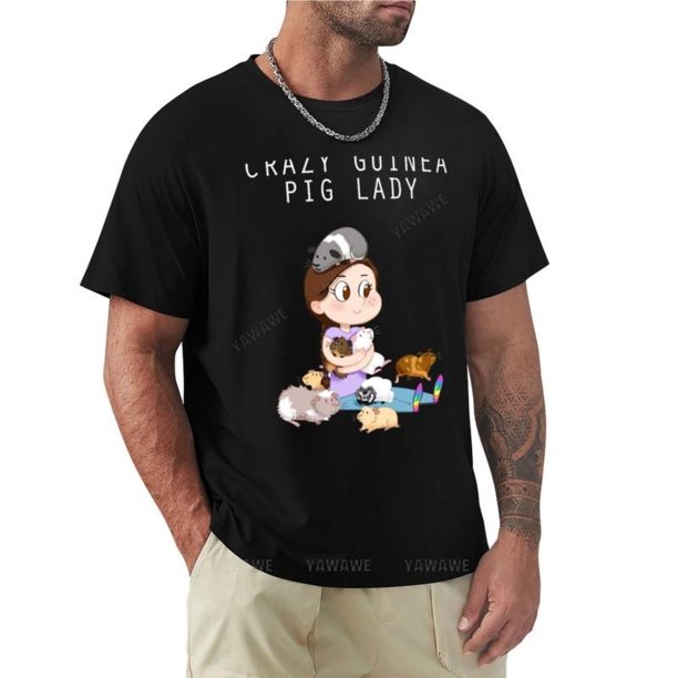 Camiseta Crazy cjillo de indias para hombre camisa de cuello redondo blanca gráfica