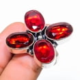 thumbnail image 2 of Natural Mozambique Garnet Gemstone 925 Sterling Silver Ring Size Adjustable, 2 of 2