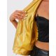 thumbnail image 5 of Chaleco de Cuero Sintético Allegra K para Mujeres Sin Mangas con Solapa Moto Chaqueta de Motociclista Biker Dorada M, 5 of 5