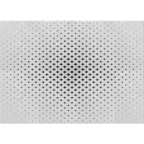 Ahgly Company Indoor Rectangle Patterned Platinum Gray Area Rugs, 7' x 9'