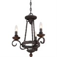 thumbnail image 3 of Quoizel Nbe5303 Noble 3 Light Chandelier - Black, 3 of 5