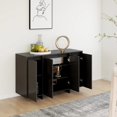 thumbnail image 2 of vidaXL Sideboard Black 120x41x75 cm Engineered Wood, 2 of 5
