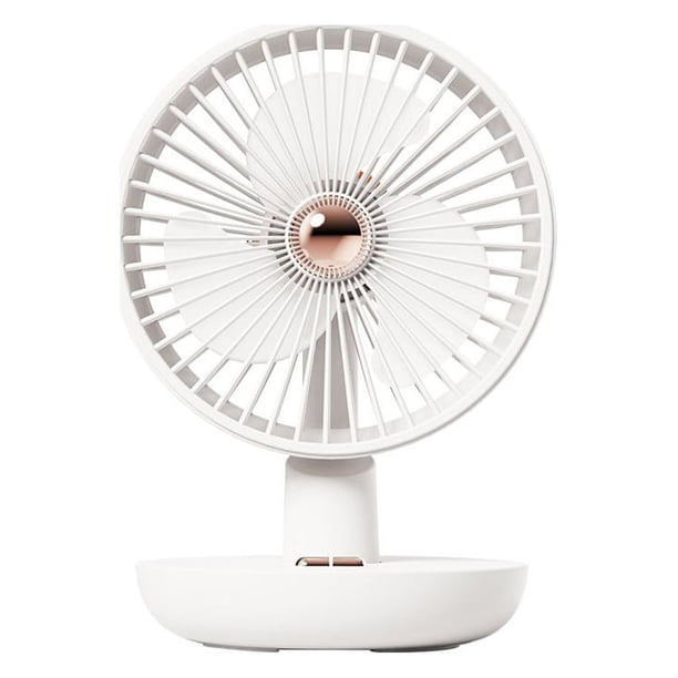 Inteprter Ventilador de portátil de verano vientos fuertes enfriador de aire ventiladores de refrigeración silenciosos recargables para el Electrodomésticos Blanco