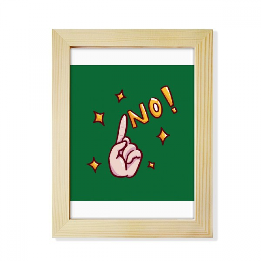 Decline Reject No Dactylfinger Gesture Desktop Adorn Photo Frame