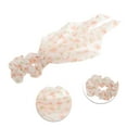 thumbnail image 3 of Unique Bargains 1 Pc Fashion Floral Hair Scrunchies Hair Ties Beige, Orange, 3 of 5