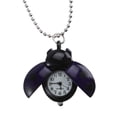 thumbnail image 1 of Shisuyan Montre Rétro de Poche pour Enfants avec Design Coccinelle Violette en Acier Inoxydable 43.5*2.5Cm Lot de 1, 1 of 8