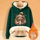 thumbnail image 4 of WILLBEST Sudadera con Capucha Oversize para Mujer, con Estampado Navideño de Vaca y Cordero Grande, 4 of 5
