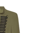 thumbnail image 6 of Outerwear Jackets for Women, YABCSAZ Women's Jacket Slim Fit Button-Decorated Blazer Casual Fashionable Lightweight Solid Color Soft Versatile Daily Outerwear, Army Green, 6 of 6