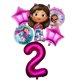 thumbnail image 3 of Globos con números de color rosa y morado para casa de muñecas Gabby, 6 unidades, 1, 2, 3, 4 y 5, decoración para fiesta de cumpleaños de niña, suministros para baby shower, juguetes para niños, 3 of 5