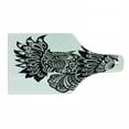 thumbnail image 1 of Owl Print Cutting Board, Ornamental Monochrome Bird with Yellow Eyes Image, Decorative Tempered Glass Cutting and Serving Board, in 3 Sizes, by Ambesonne, 1 of 2