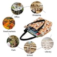 thumbnail image 5 of KLL Tote Bag for Women Hot Fresh Pizza Print Shopping Grocery Reusable Bags for Office School Shopping Travel, 5 of 6