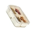 thumbnail image 2 of Caja divisora de alimentos, caja de almacenamiento de plástico, contenedor de alimentos para refrigerador múltiple, caja de almacenamiento de múltiples rejillas, durabilidad extendida, 2 of 8