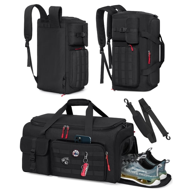Bolsa de gimnasio RAINSMORE 45L para hombre con compartimento para zapatos y portátil