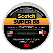 Scotch Super 88 Electrical Tape, 6143-BA-8, 3/4 in. x 66 ft.