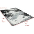 thumbnail image 4 of Abstract Rugs Clouds Pattern Carpet Gray Black White, 4 of 7