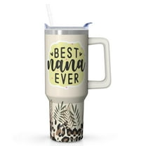 Fashionable Nana Gift from Grandchildren - 40oz Insulated Tumbler with Lid, Premium Stainless Steel Travel Cup, Special Birthday Christmas Present for Grandma