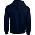 thumbnail image 2 of Gildan - Sudadera con cremallera y capucha Modelo Blend Unisex hombre mujer - Deporte/Gimnasio (Azul marino), 2 of 2
