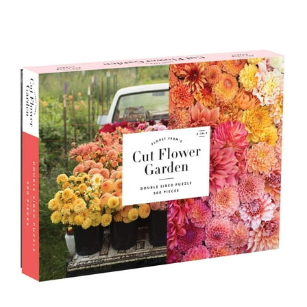 Galison - Floret Farm's Cut Flower Garden 2-Sided 500 Piece Jigsaw Puzzle