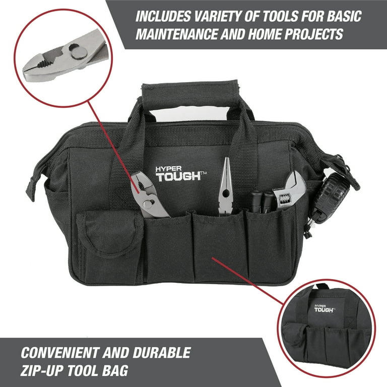 Free Shipping! Hyper Tough 89-Piece Black Household Tool Set with