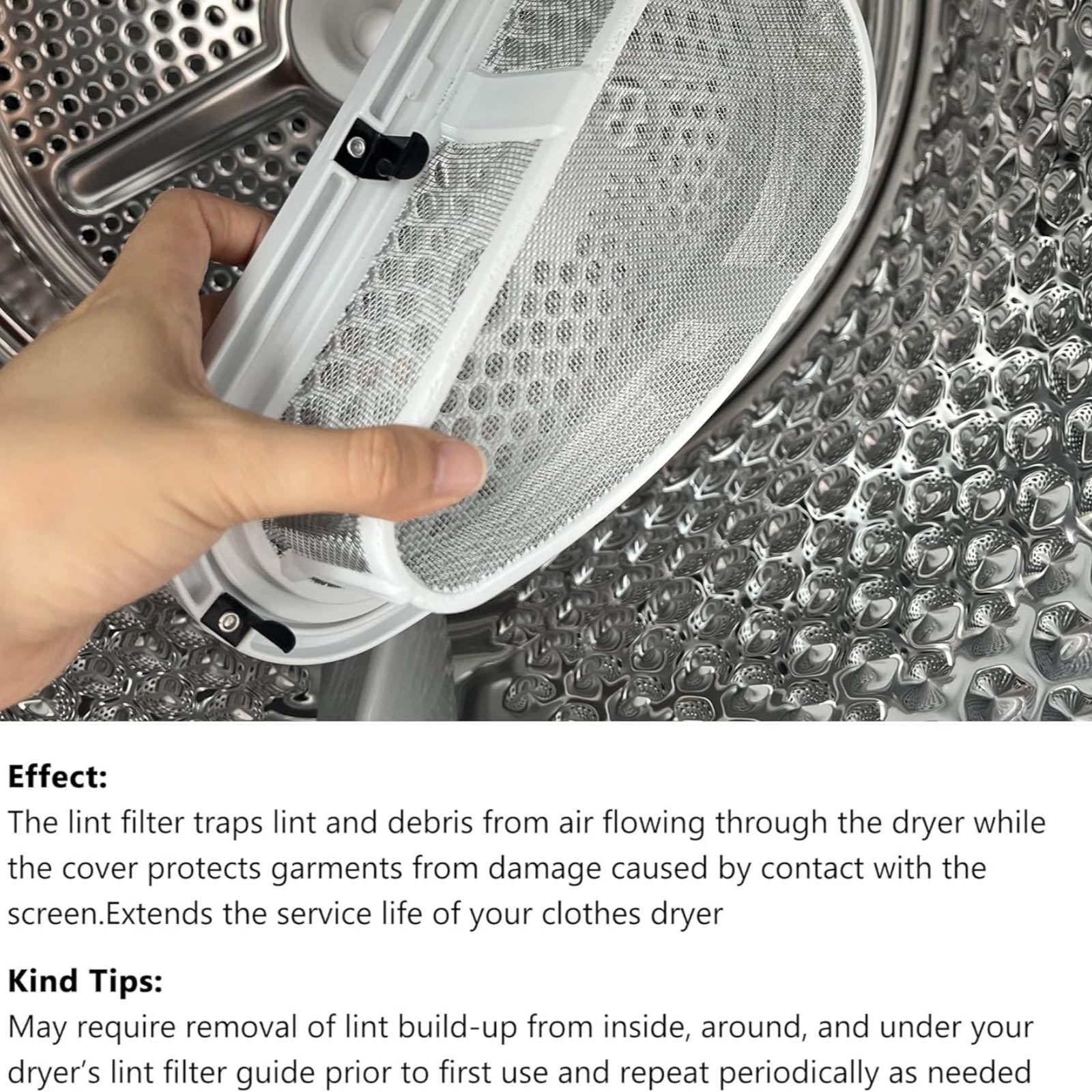 GUYUTING Abs Stainless Steel Mesh Dryer Lint Filter Replacement Oem Number W10828351 For Household Laundry Dryer Equipment