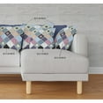 thumbnail image 3 of 17" X 17" Red Gray And White Zippered 100% Cotton Ikat Throw Pillow Cover, 3 of 5