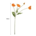 thumbnail image 6 of KGJQ 4 Heads Simulated Poppy Flowers, Artificial Silk Flowers Outdoor Faux Fake Wildflowers Multicolor Bouquet for Home Indoor Porch Window Wedding Table Centerpieces Vase Decoration, 6 of 8