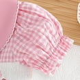 thumbnail image 4 of HCNTES Toddler Girl Easter Outfit Eggs Smocked Dress Puff Sleeve Doll Dreeses Cute Summer Clothes, 4 of 8