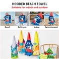 thumbnail image 7 of Usaibhir Hooded Kids Beach Towels - Toddler Bath Towel Girls Boys Swim Cover-ups for Ages 3 to 7 Kids Pool Towels Quick Dry Lightweight Soft Microfiber Poncho 23.6x47.2 inch, 7 of 7