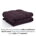 thumbnail image 5 of Southshore Fine Living, Inc. Full Size Comforter, Queen Bedding, Apartment Essentials, Purple, 5 of 9
