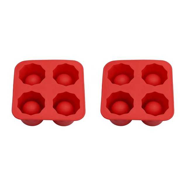 Monstrate Molde para hacer hielo Modelo de hielo esférico resistente al desgaste Diseño de cuatro orificios Bandeja cuadrada fácil de limpiar Utensilios Type2 NO2 Monstrate CBP229688
