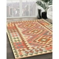 thumbnail image 2 of Ahgly Company Indoor Square Contemporary Orange Oriental Area Rugs, 4' Square, 2 of 6