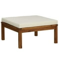 thumbnail image 5 of vidaXL 12 Piece Patio Lounge Set with Cream Cushion Solid Acacia Wood, 5 of 11