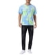 thumbnail image 2 of Camisetas de hombre INSPIRE CHIC para el Día del Padre, de manga corta, verano, camiseta de teñido anudado, camisetas impresas hip hop, M Verde Azul, 2 of 6
