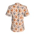 thumbnail image 6 of Zufioo Funny Chicken Print Women's Classic V-neck T-shirt, V-neck Short-sleeved Tops Home Wear, Suitable for Daily Life, Work, Outdoors-Medium, 6 of 8