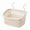 Apricot2, variant on Kitchen Hanging Storage Basket with Hook,Hanging Wall Basket Over the Cabinet Door Organizer Plastic Baskets for Organizing - Space-Saving Hanging Baskets for Organizing Wall Mount Storage(White3)