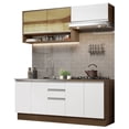 thumbnail image 1 of Cocina Integral 200cm Marrón Blanco Glamy Madesa 03, 1 of 5