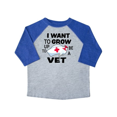 

Inktastic I Want To Grow up To Be a Vet Gift Toddler Boy or Toddler Girl T-Shirt