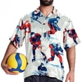 thumbnail image 4 of Ice Hockey Men's Spread Collar Tops, Casual Button Down Shirts for Summer Beach, Printed Short Sleeve Shirts - Unisex, 4 of 6
