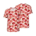 thumbnail image 6 of Rocae Cute Strawberry for Breathable Men's Baseball T-Shirt Fashionable Casual Baseball Jersey, Moisture-wicking Sportswear 3X-Large, 6 of 9