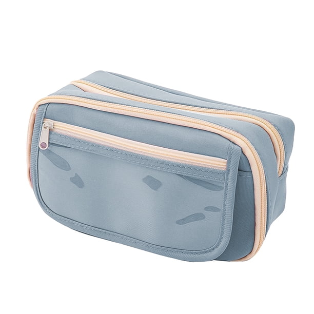Estuche de Lápiz para Niñas Estuche de Lápiz de Gran Capacidad con Cremallera, Abierto, Adecuado para Estudiantes, Niñas, Niños Y Adultos para Almacenar en las Oficinas de la Escuela Bolígrafos para L