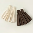 thumbnail image 2 of KYAIGUO Little Girls Solid Color Cotton Dress for Baby Toddler Summer Sleeveless Casual Sundress A-Line Skirt 1-8T, 2 of 8