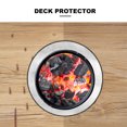 thumbnail image 3 of 24 Inch Round Fire Pit Mat Fire Resistant Grill Mat Deck Protector Heat Resistant Shield Fireproof Mat Pad for Outdoor Barbecue BBQ Grill Deck Lawn Grass Patio Protection, 3 of 7