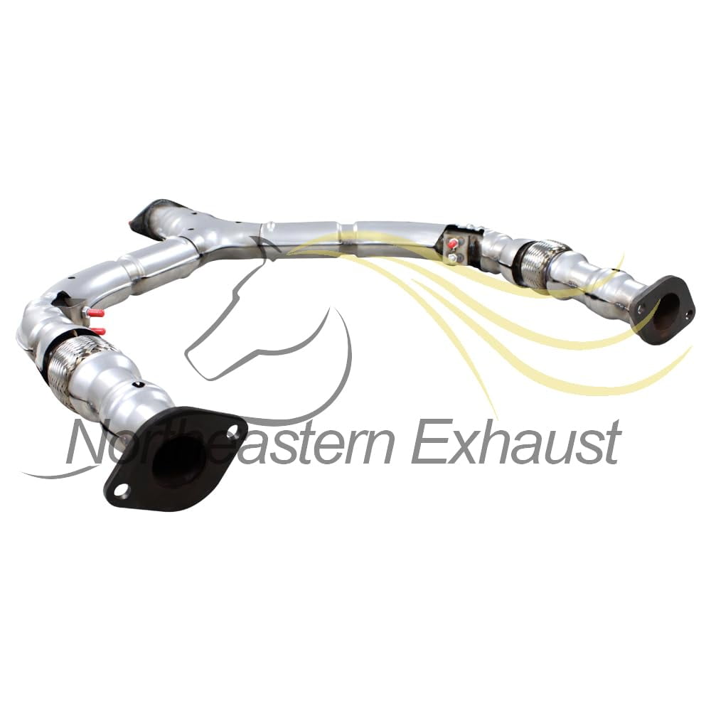 Stainless Steel Exhaust Front Flex Y Pipe Fits 2013 Infiniti EX37 3.7L & 2008-2012 EX35 3.5L - Direct Fit (RWD Models Only)
