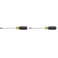 thumbnail image 1 of Destornillador Klein Tools 605-4 con punta de armario, 1/4 x 4 pulgadas (paquete de 2), 1 of 5