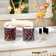 thumbnail image 4 of Yayeee 2 Pack Qtip Holder Bathroom Cotton Swab Canister with Lid Clear Dispenser Set, Colorful Plaid, 4 of 6