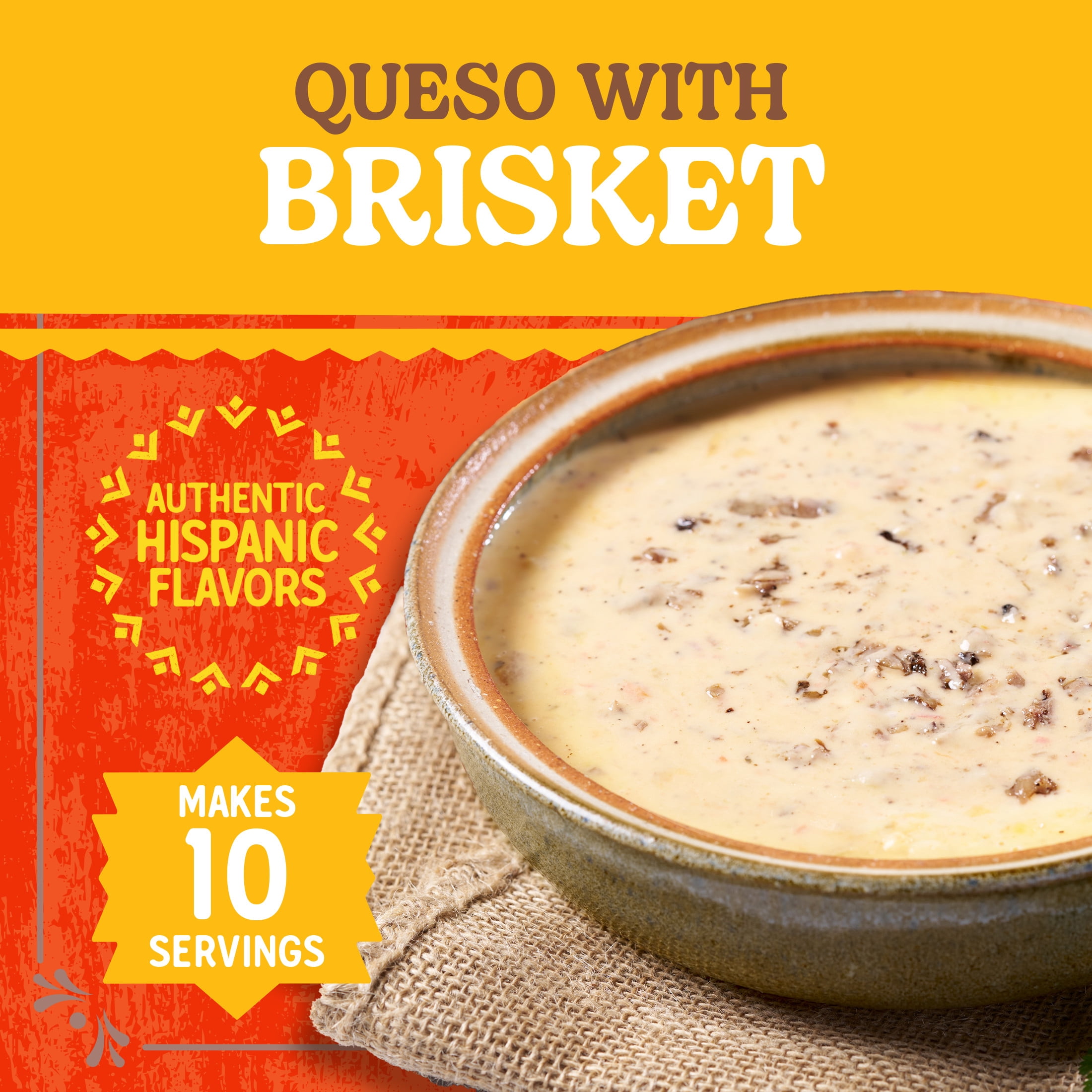 Buena Mesa Queso with Brisket and Pico De Gallo, Cheese Dip, Ready to Cook, 0.48 - 0.65 lb