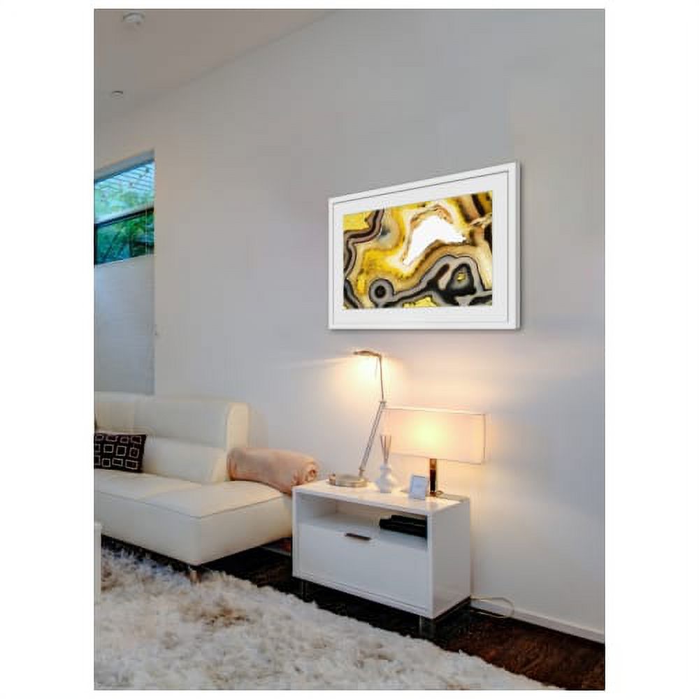 "Golden Mineral" Framed Painting Print