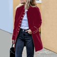 thumbnail image 4 of Vedolay Womens 2023 Coat Womens Fall Fashion 2023 Casual Blazers Long Sleeve Work Suit Jackets with Pockets,Red M, 4 of 5